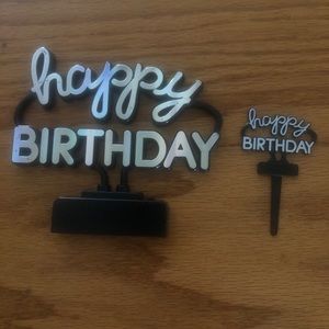 Happy Birthday Cake and Cupcake Toppers